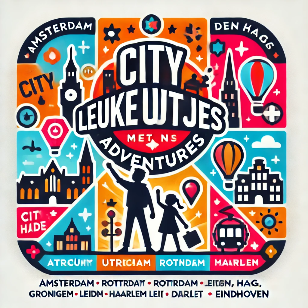 DALL·E 2024 07 27 22.17.33 A vibrant and colorful logo for City Adventures an organization offering interactive city games. The logo should have a playful and adventurous fee